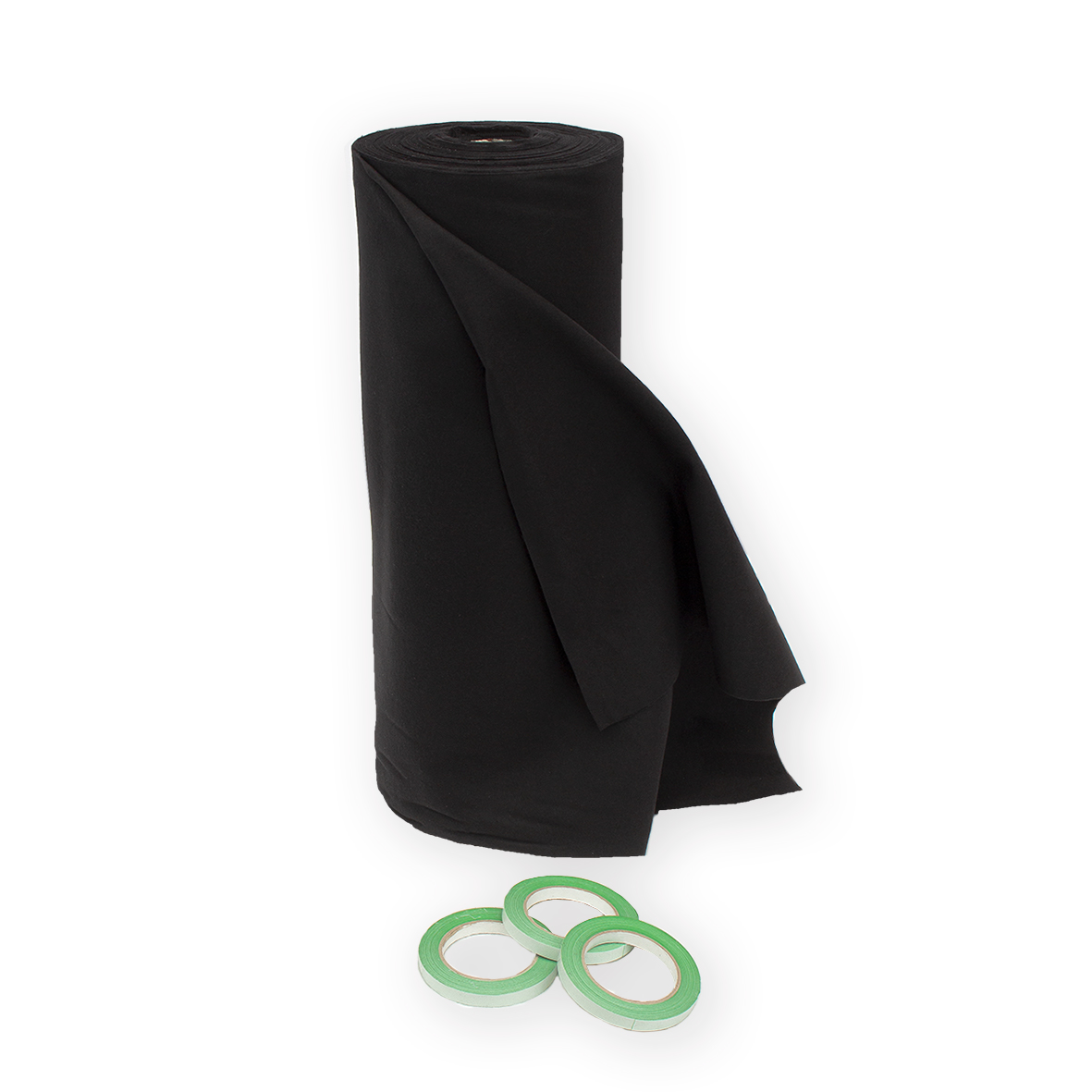 Pre cut flanel - 60 cm - zwart