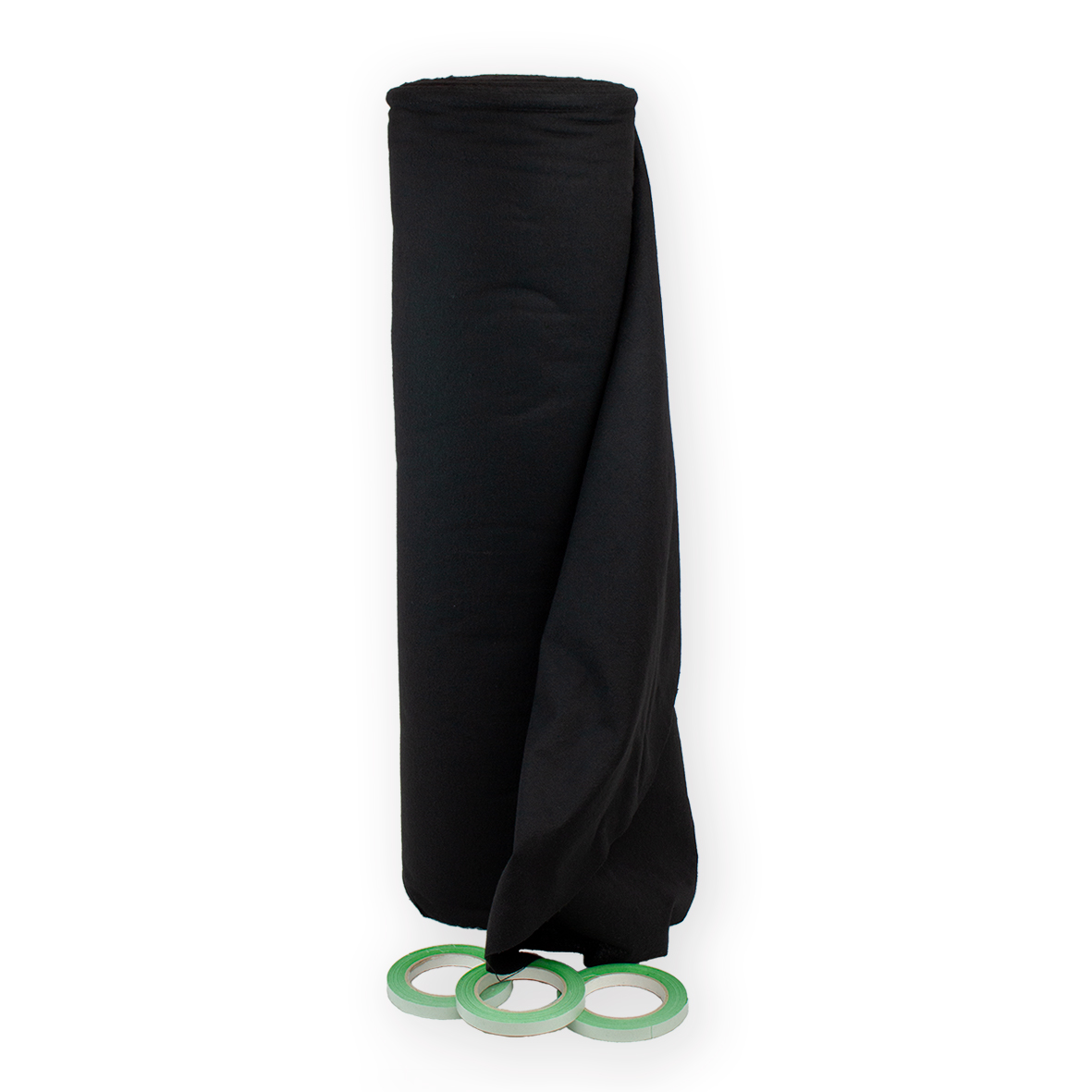 Pre cut flanel - 80 cm - zwart