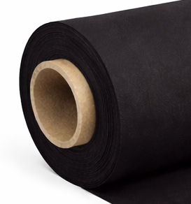 ECO - flanel - 130 cm - zwart - rol 60m